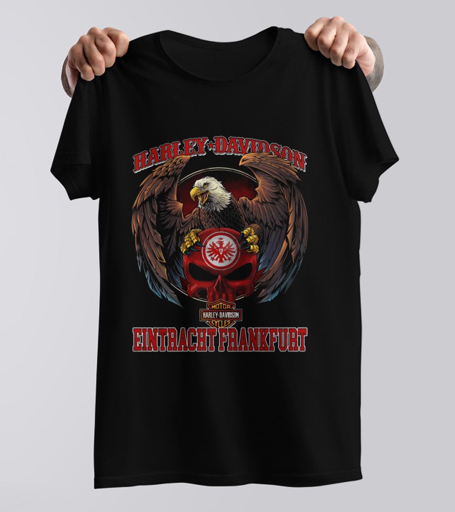Harley Davidson Eintracht Frankfurt Eagle Crest T-Shirt
