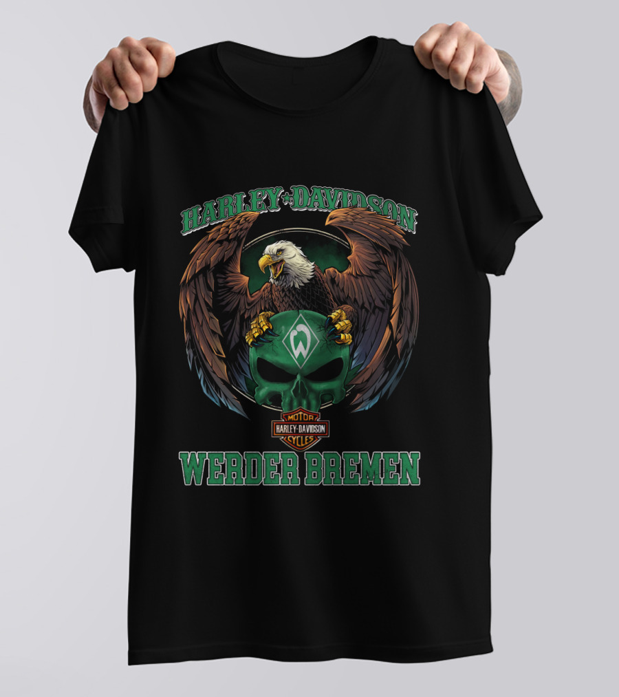 Harley Davidson Motorcycles Werder Bremen Eagle T-Shirt