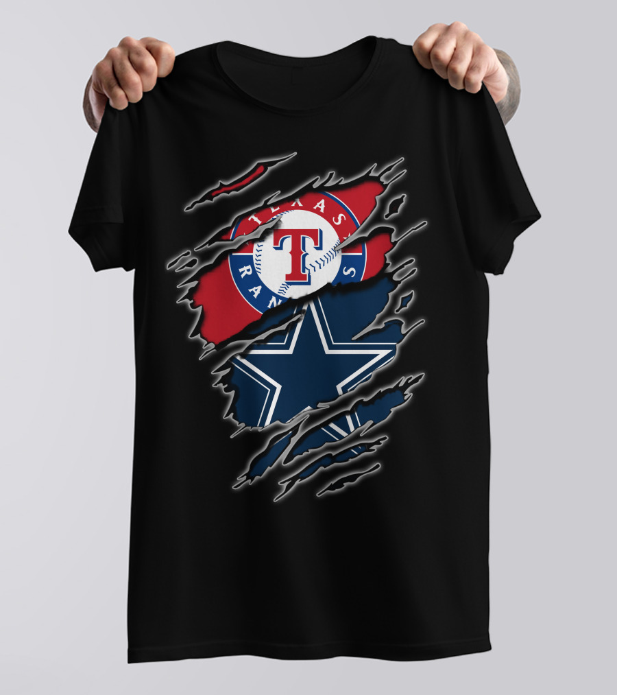 Texas Rangers Cowboys Fan Combo For Enthusiasts T-Shirt