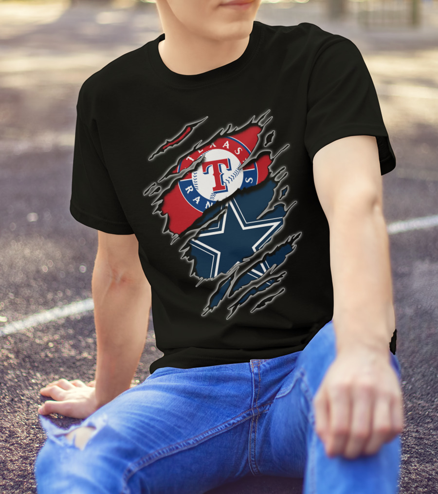 Texas Rangers Cowboys Fan Combo For Enthusiasts T-Shirt