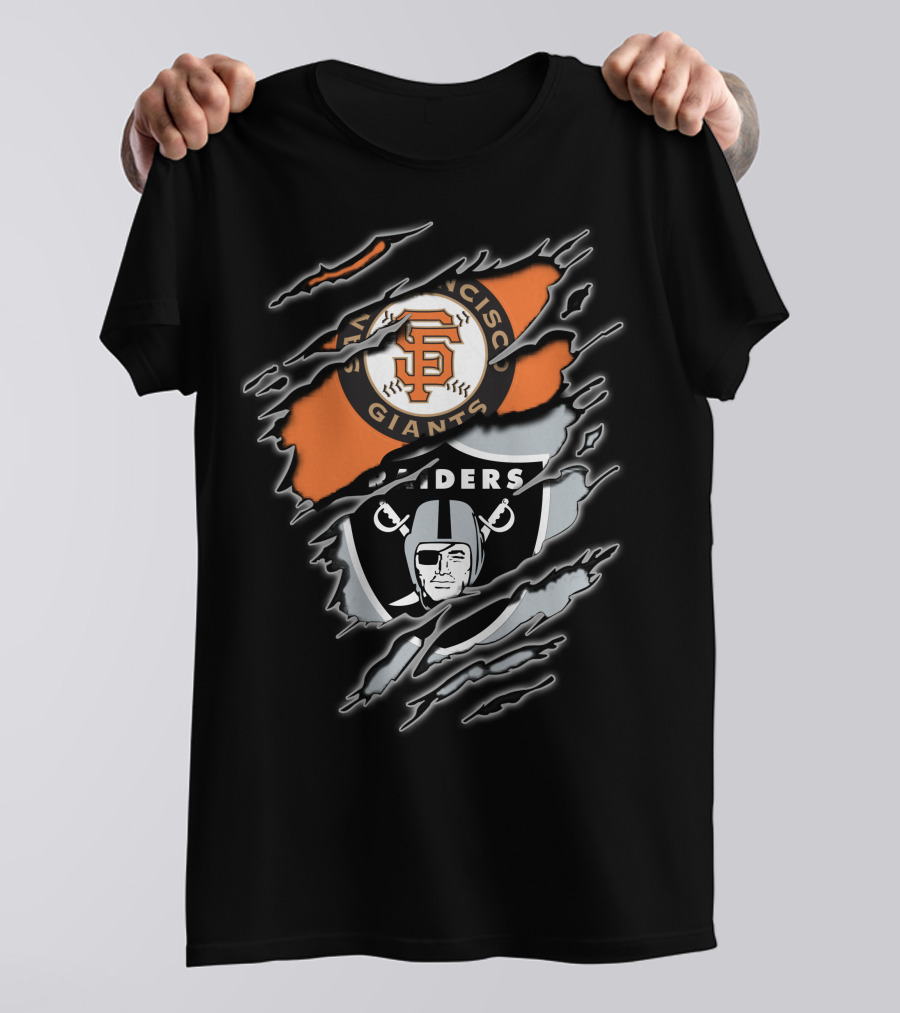 San Francisco Giants And Raiders Fans Collaboration T-Shirt