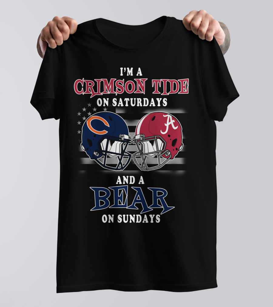 I'm A Crimson Tide On Saturdays And A Bear On Sundays T-Shirt