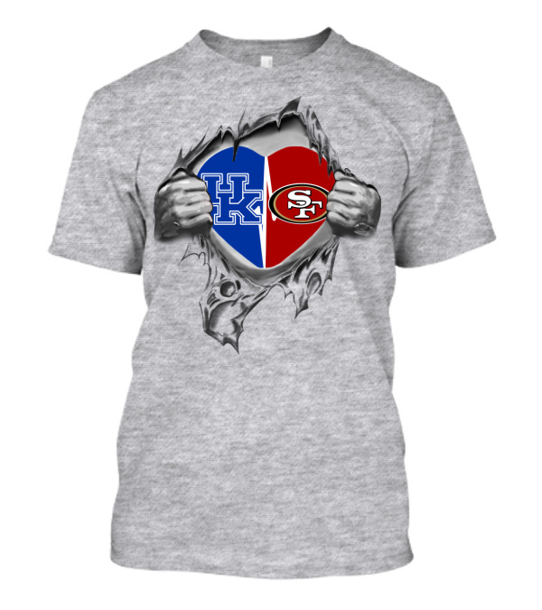 Kentucky Wildcats 49Ers Heart T-Shirt