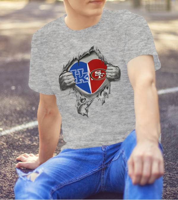 Kentucky Wildcats 49Ers Heart T-Shirt