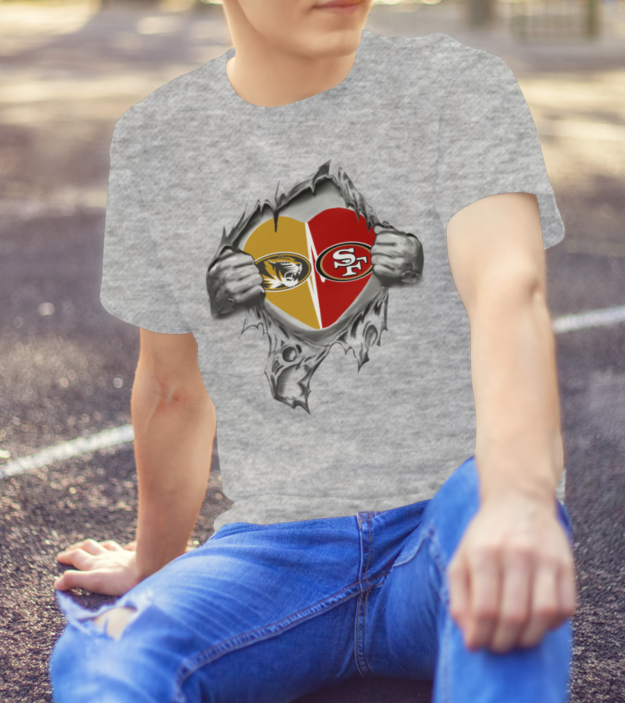 Mizzou Tigers 49Ers Heart T-Shirt