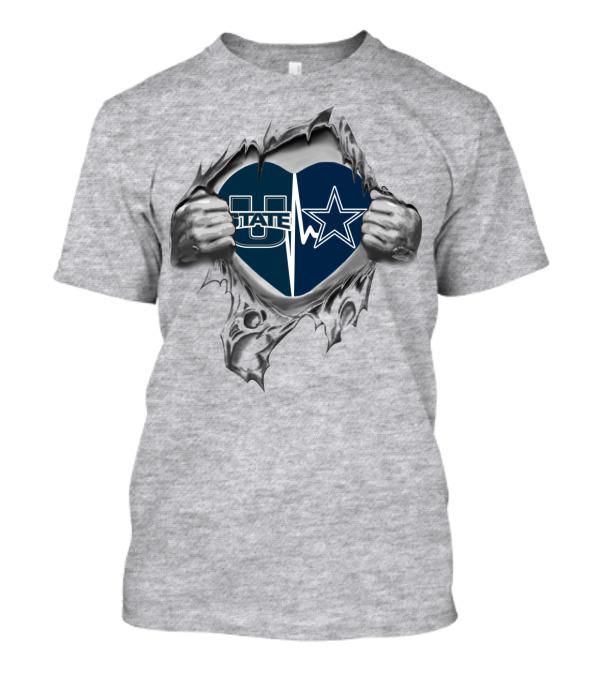 Cowboys Utah State Heartfelt Fusion Of Team Spirit And Loyalty T-Shirt