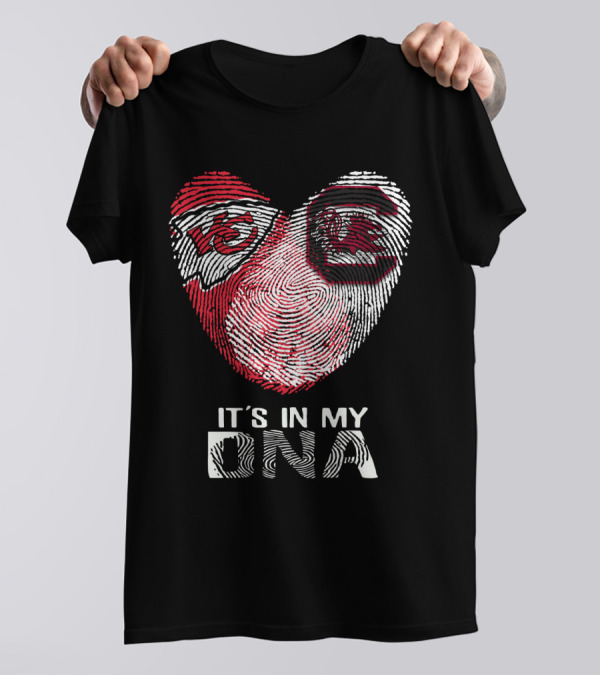 Chiefs Gamecocks Fingerprint It's In My DNA T-Shirt