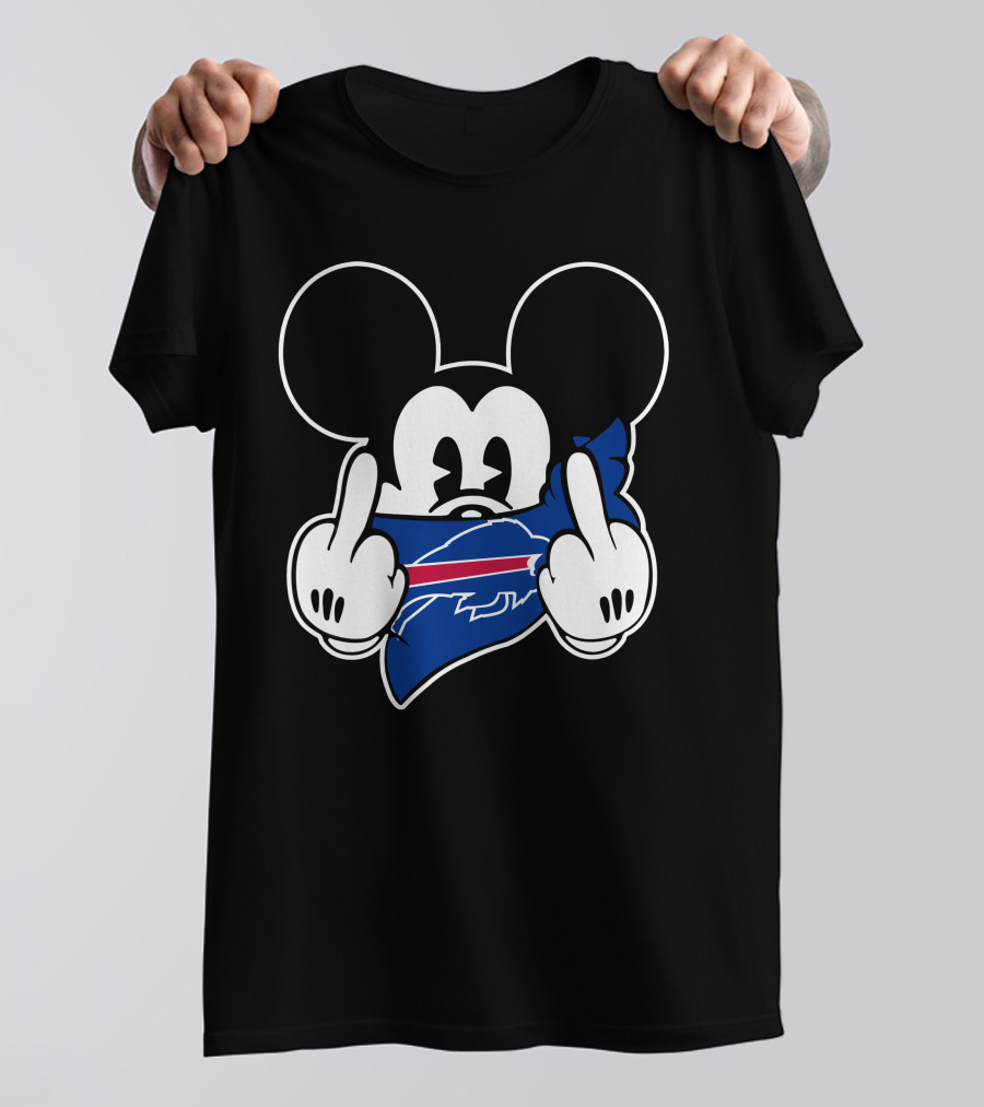 Mickey Mouse Bills Nfl Team Logo T-Shirt