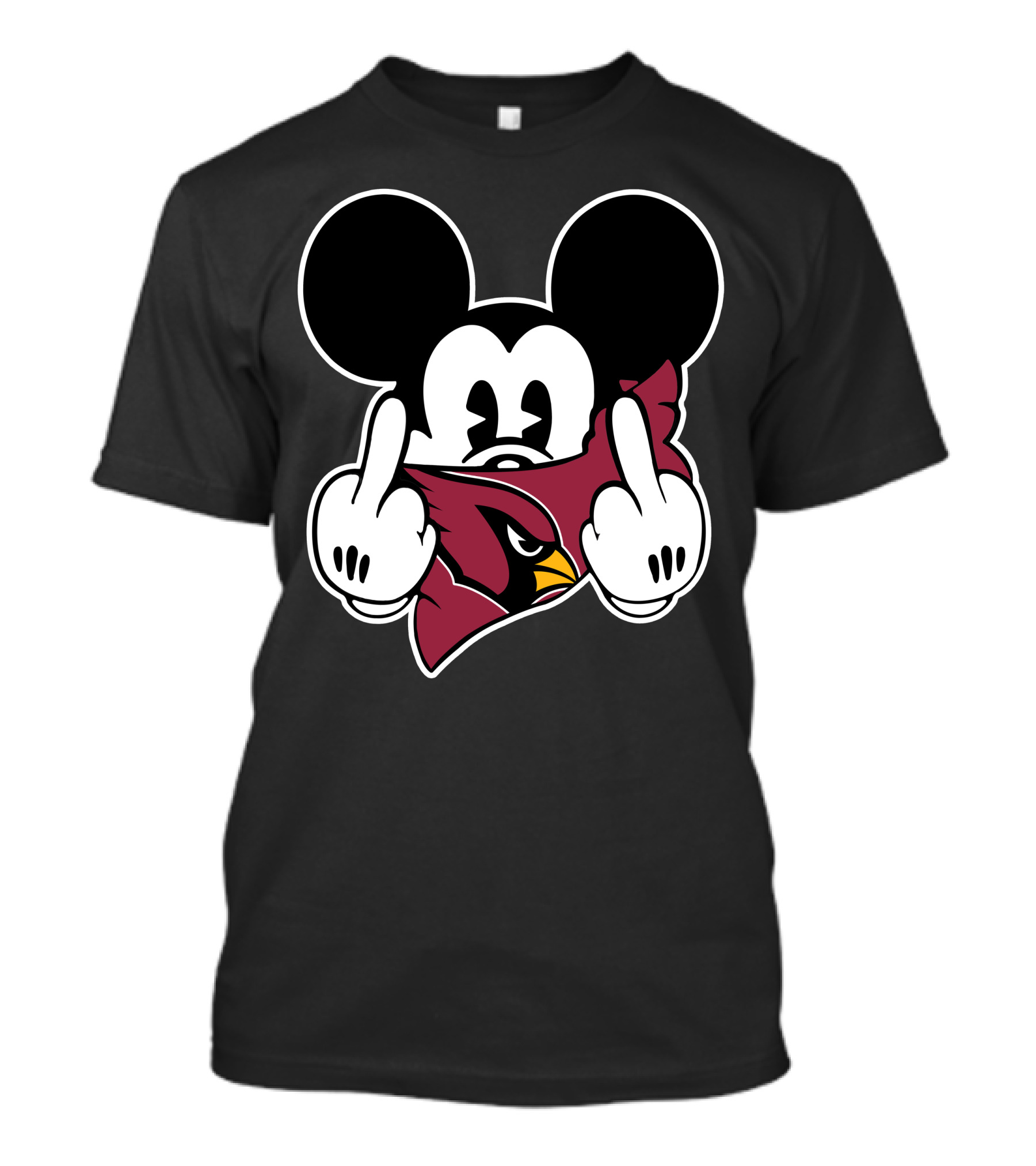 Cardinals Mickey Parody Logo Mashup T-Shirt
