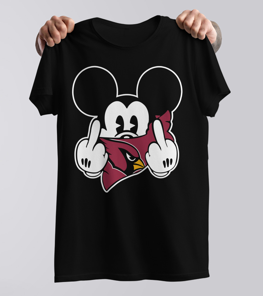 Cardinals Mickey Parody Logo Mashup T-Shirt