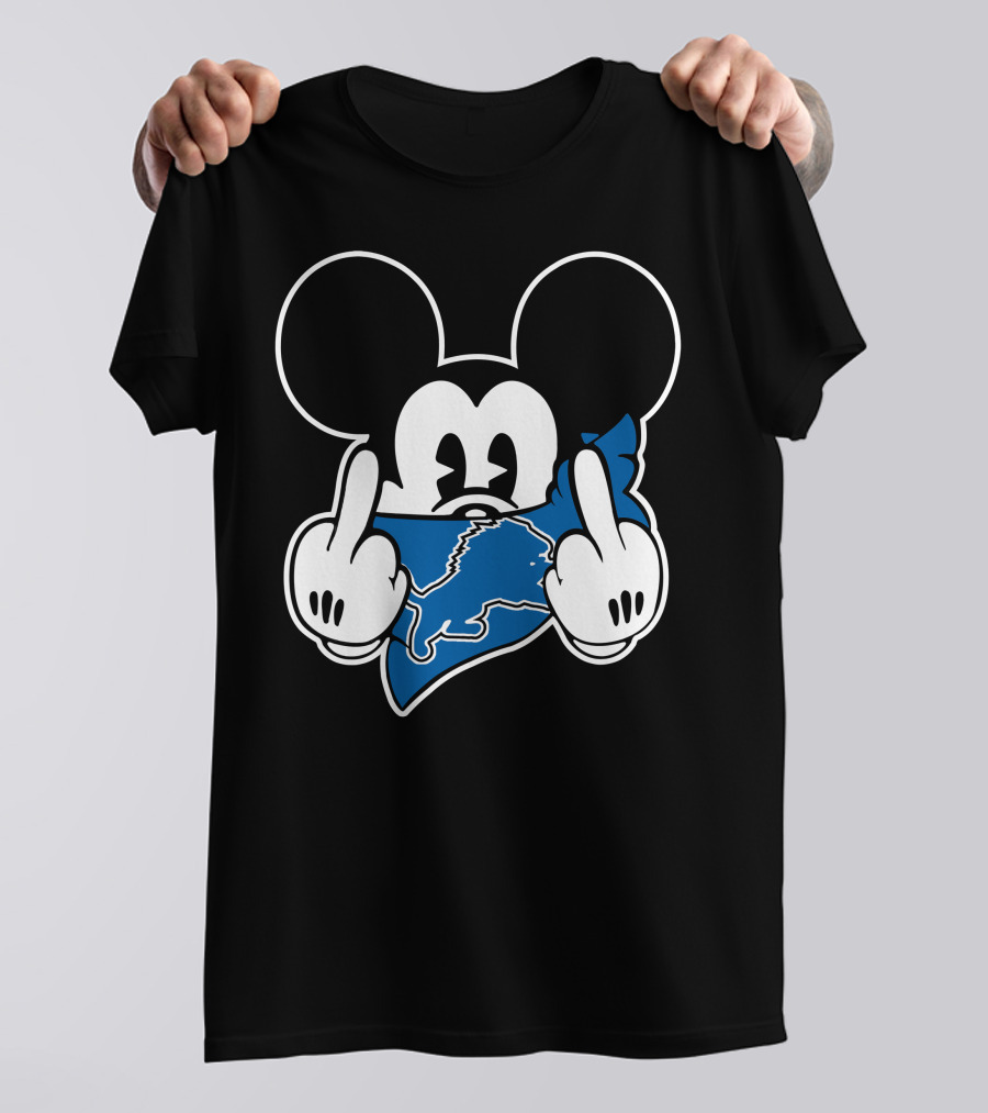 Mickey Lions Middle Finger T-Shirt