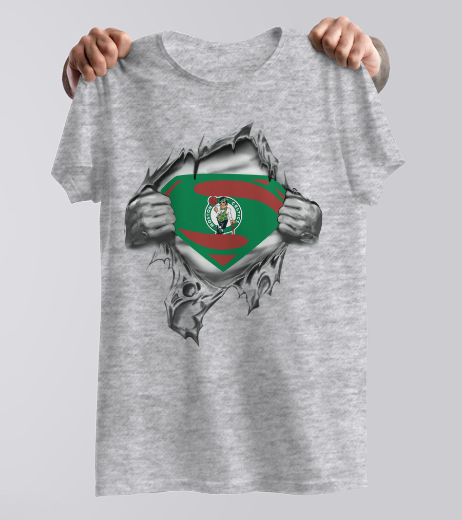 Boston Celtics Superhero Fusion Emblem T-Shirt
