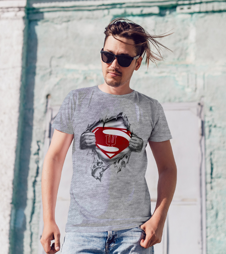Hoosiers IU Superman Shield T-Shirt