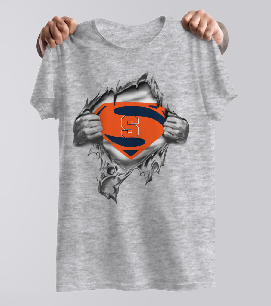 Syracuse Orange S Superman Logo Tear T-Shirt