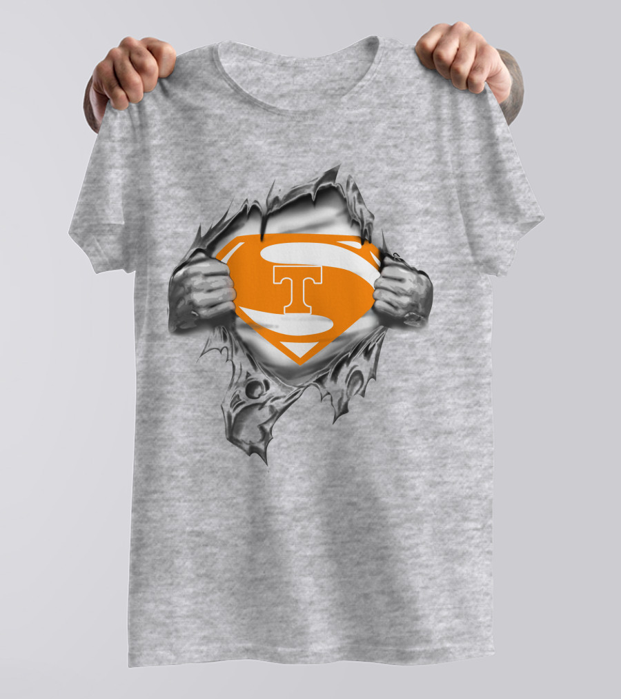 Tennessee Orange T Super Man Logo Reveal T-Shirt