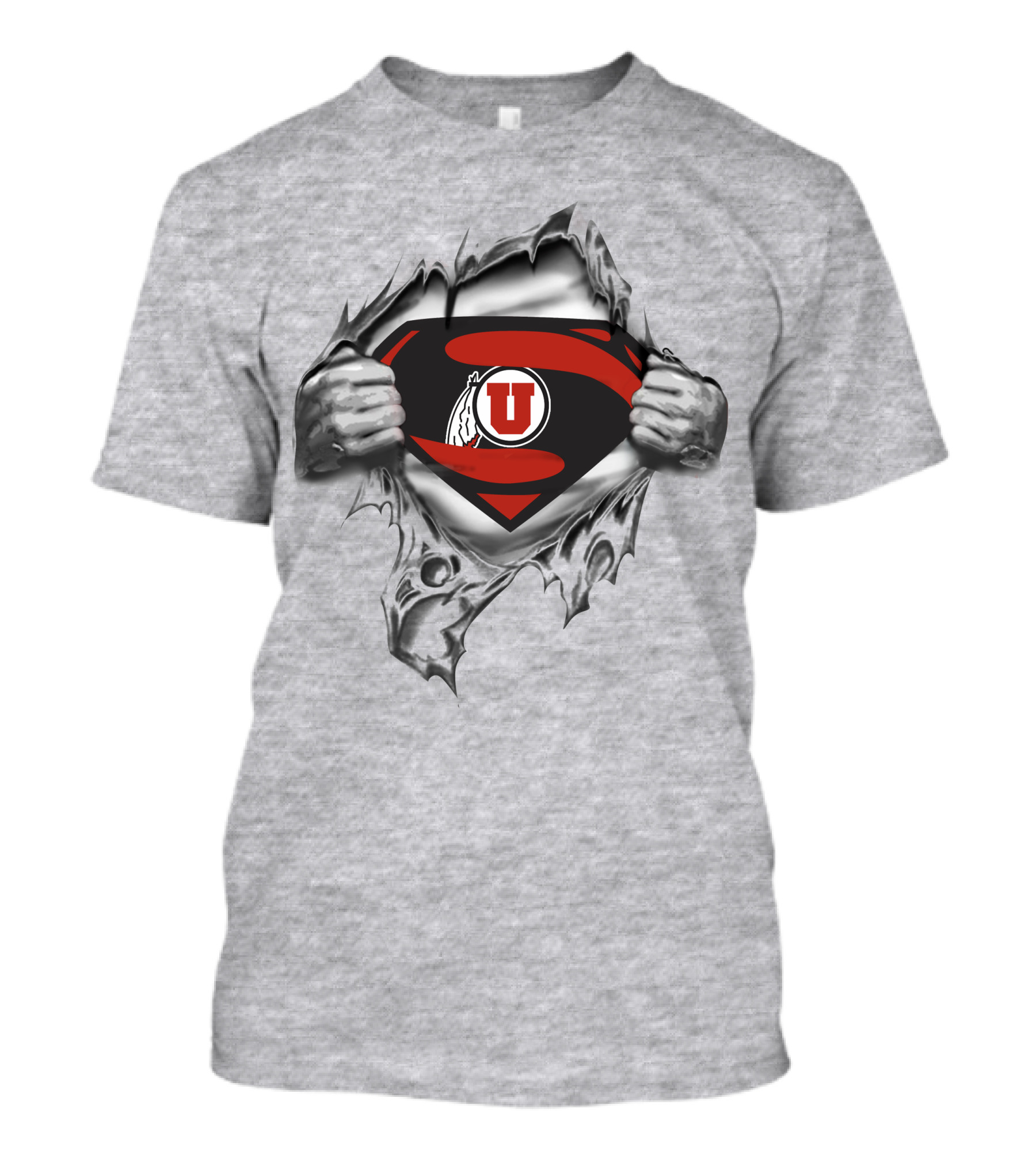 University Of Utah Superman Logo Fusion T-Shirt