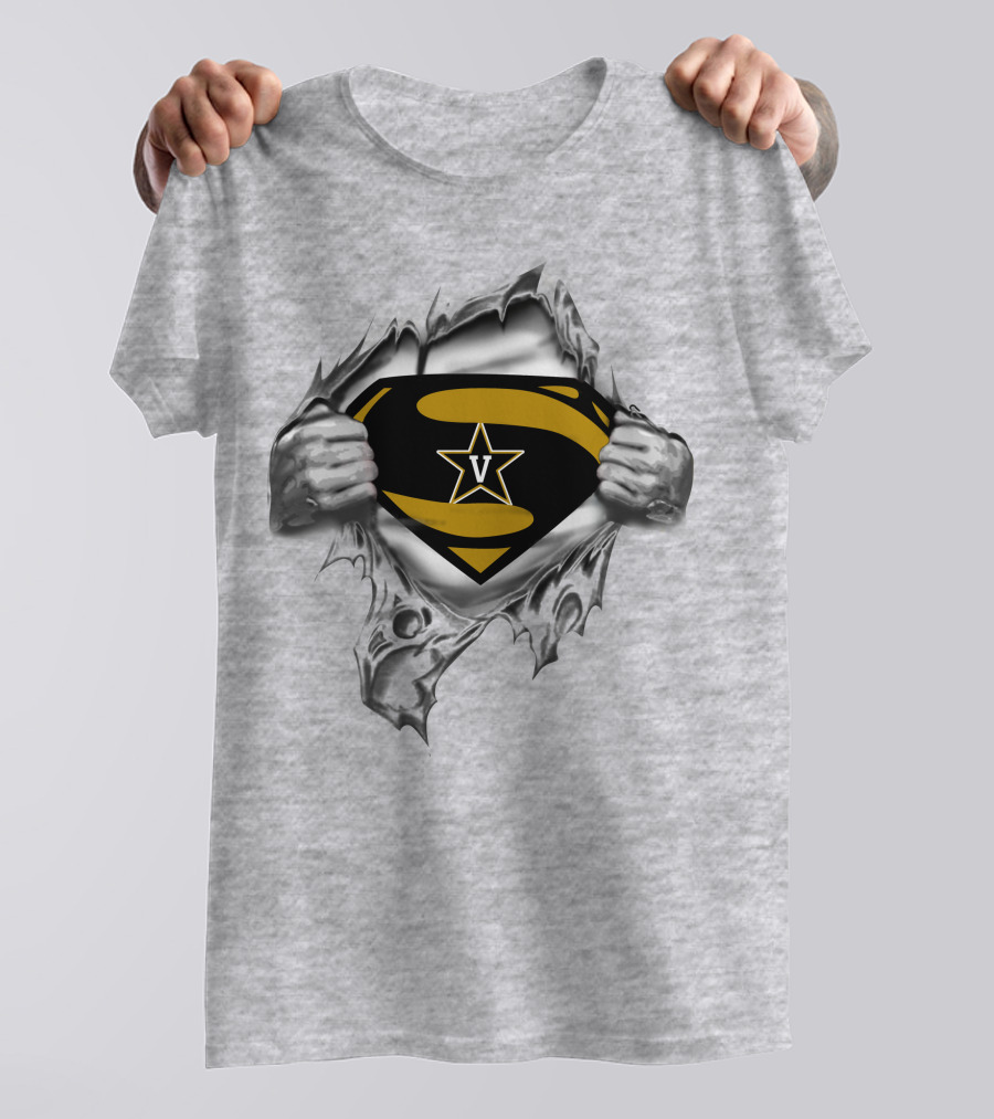 Vanderbilt Star Superhero Symbol Tear T-Shirt