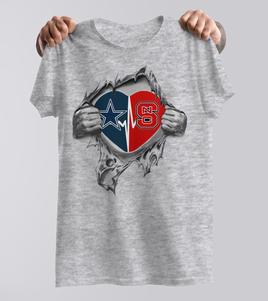 45 NC State Cowboys Heart T-Shirt