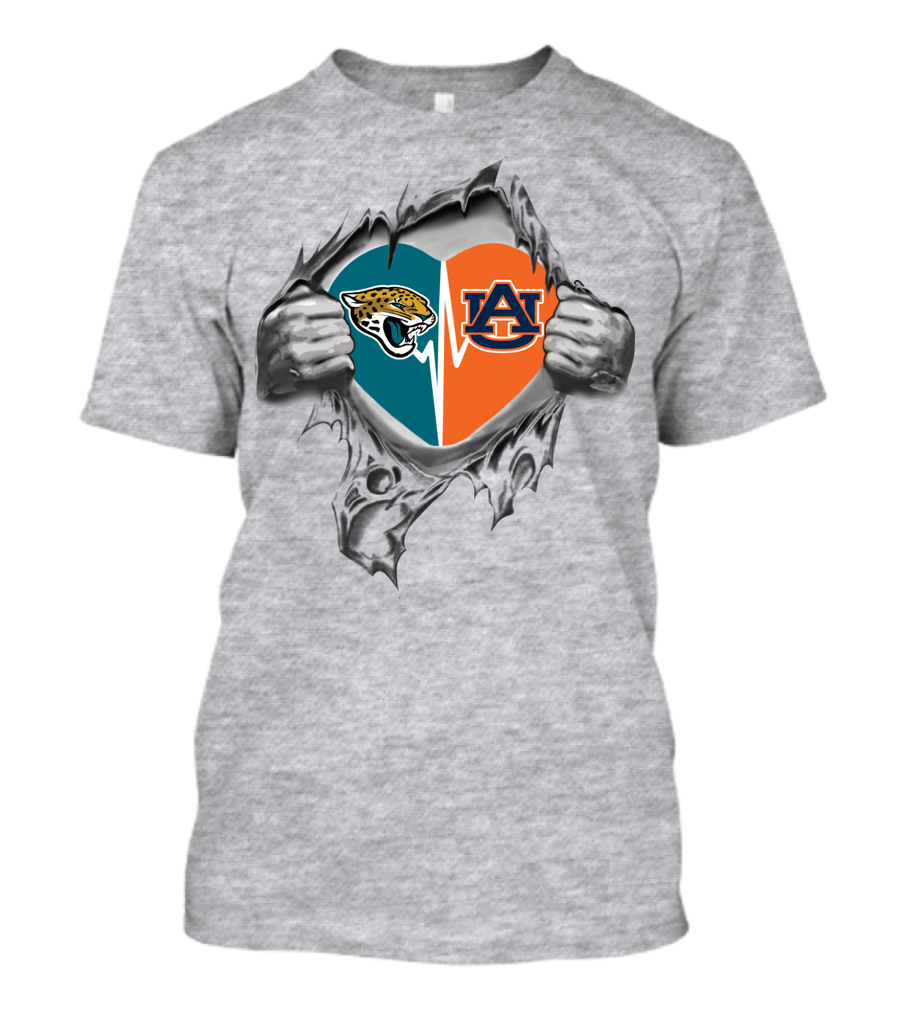 Jaguars Auburn It's In My Heart Jaguars Auburn T-Shirt