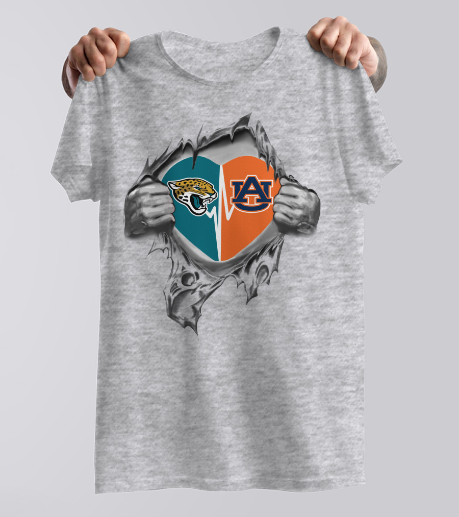 Jaguars Auburn It's In My Heart Jaguars Auburn T-Shirt