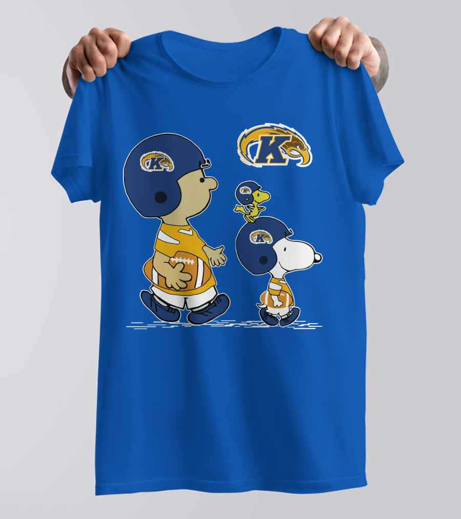 Kent State Golden Flashes Football Snoopy And Woodstock Peanuts Sports T-Shirt