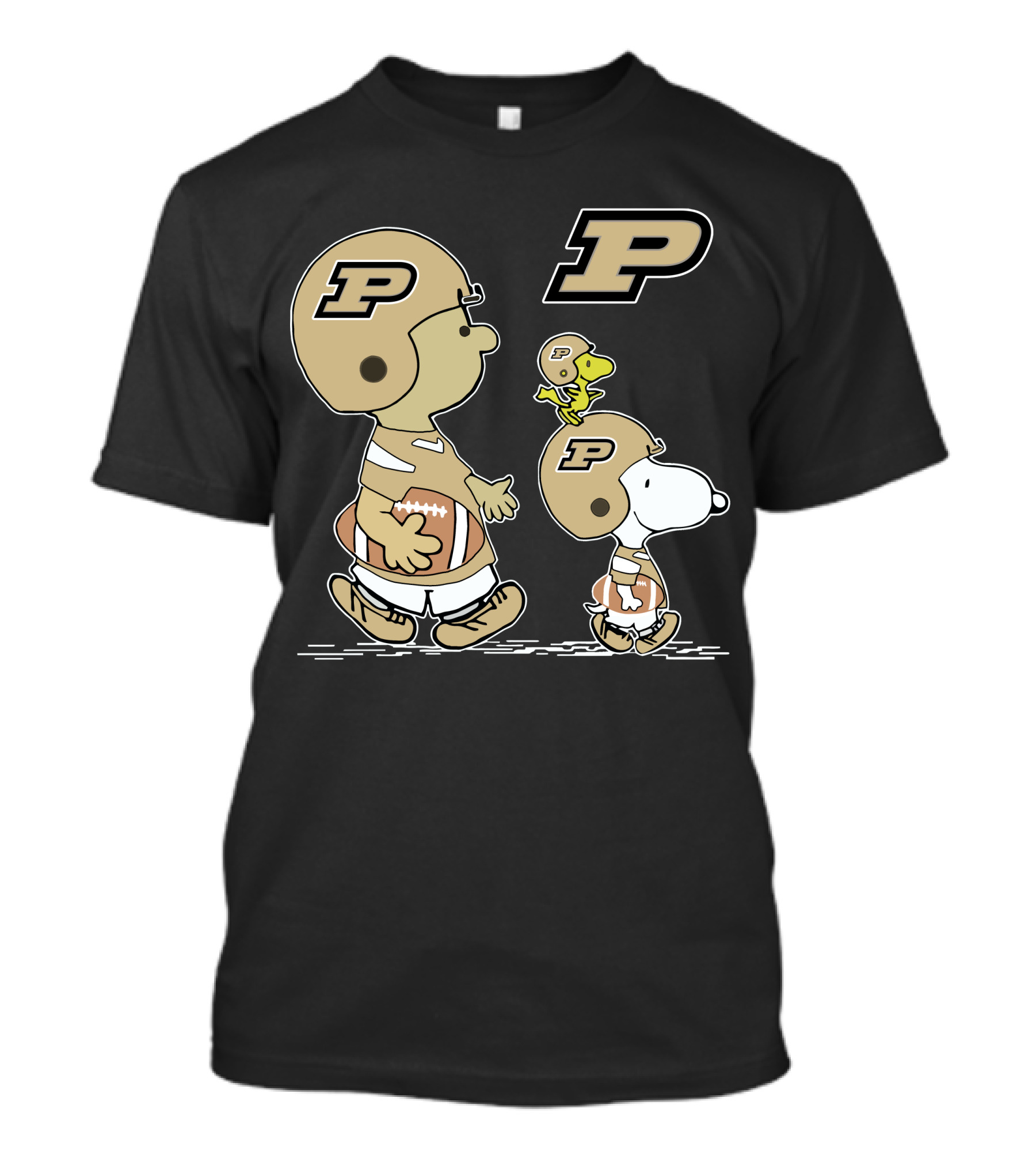 Purdue Football Snoopy And Woodstock Peanuts Collaboration T-Shirt