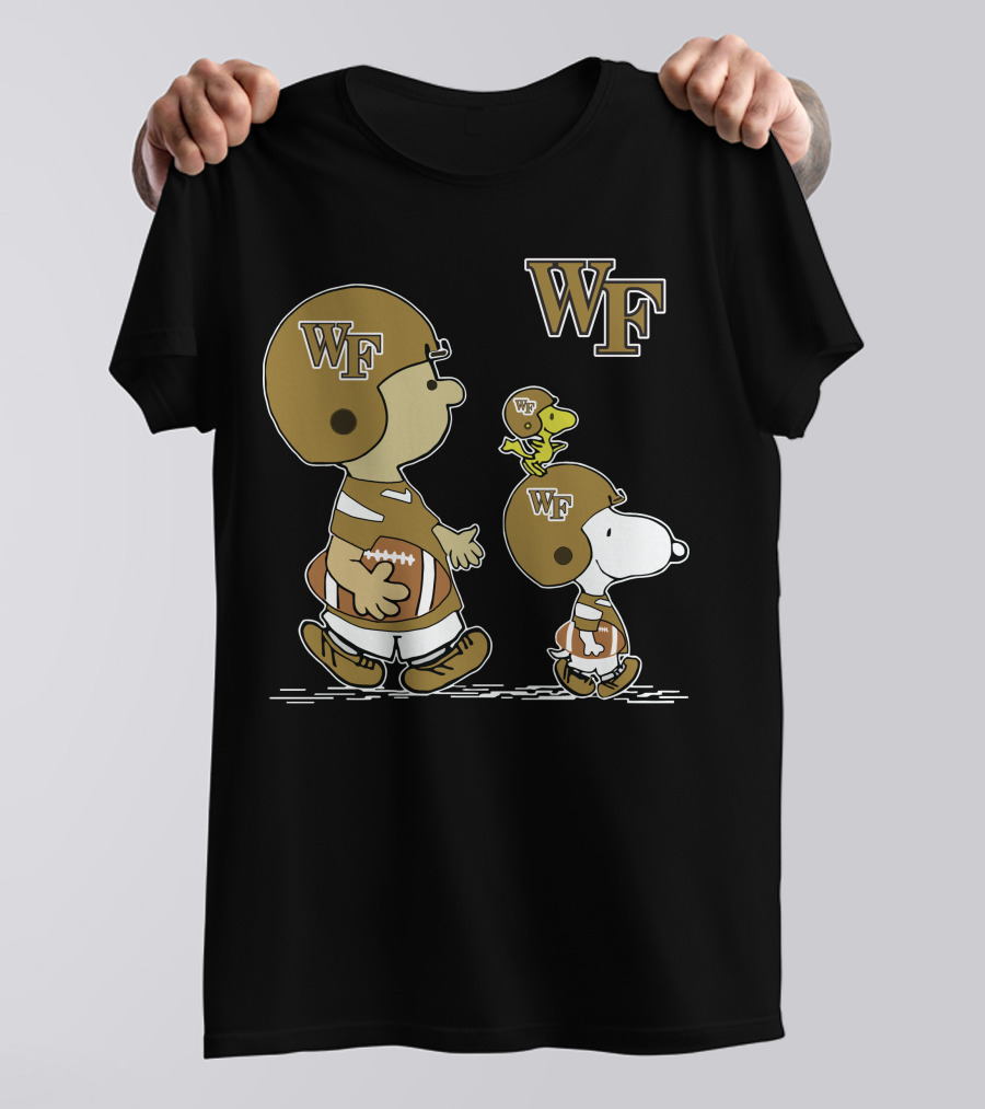Wake Forest Demon Deacons Snoopy Woodstock T-Shirt