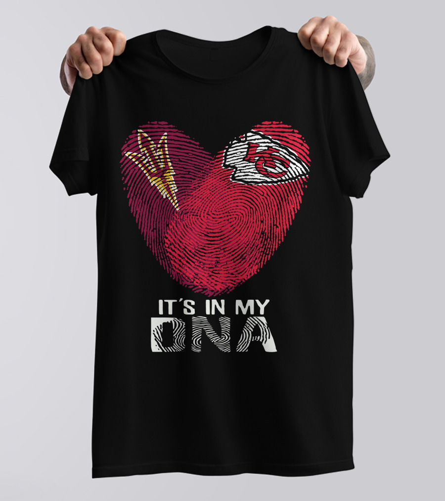 Arizona State Sun Devils And Kansas City Chiefs It's In My DNA T-Shirt