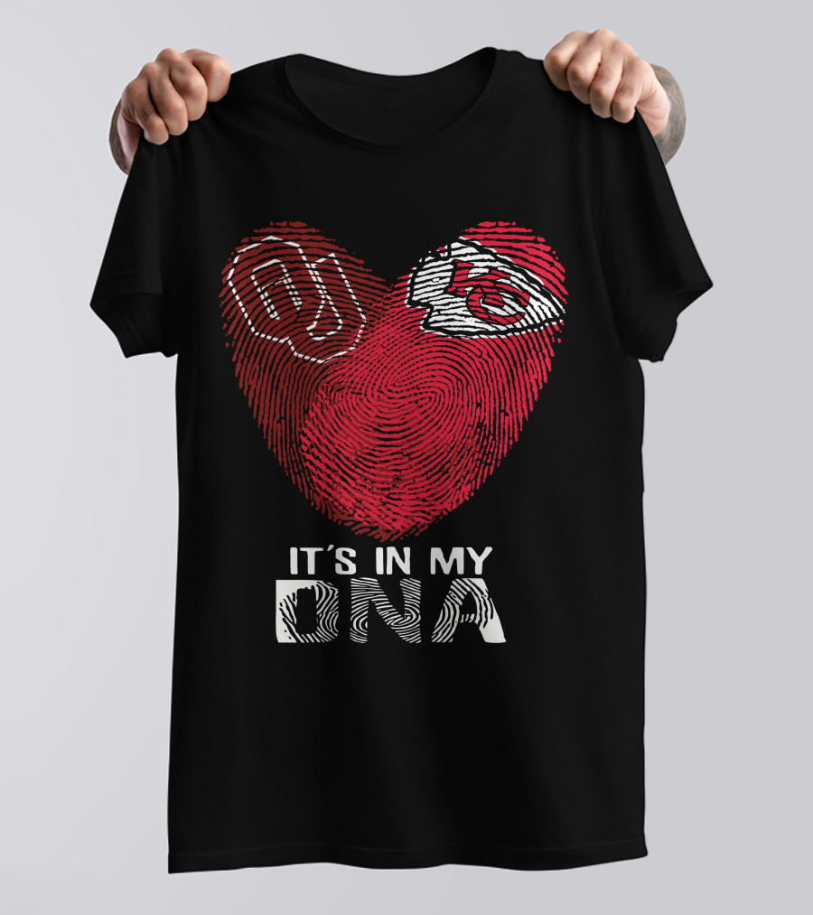 Sooners OU And Kansas City Chiefs It's In My DNA T-Shirt