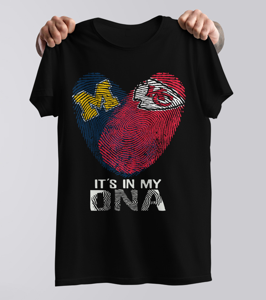 Wolverines M Chiefs KC It's In My DNA T-Shirt