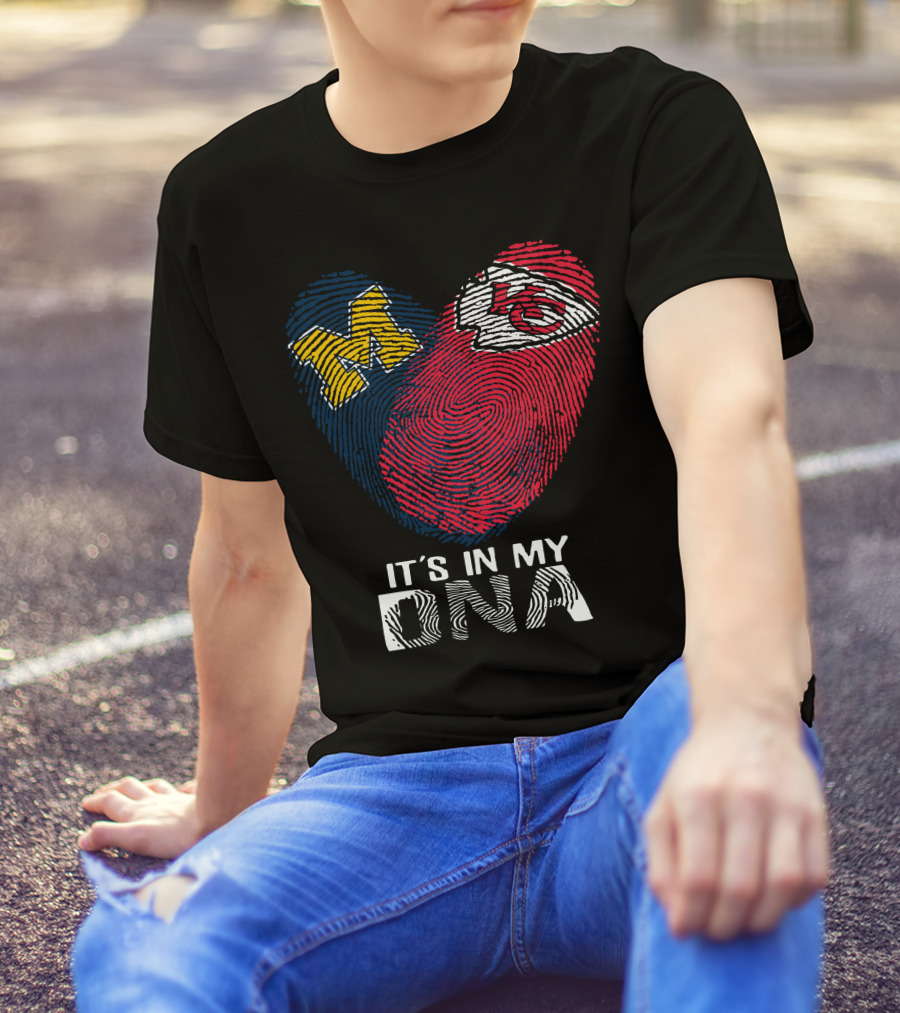 Wolverines M Chiefs KC It's In My DNA T-Shirt