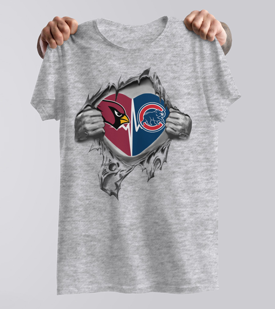 Cardinals Cubs Heartbeat Rivalry Passion T-Shirt