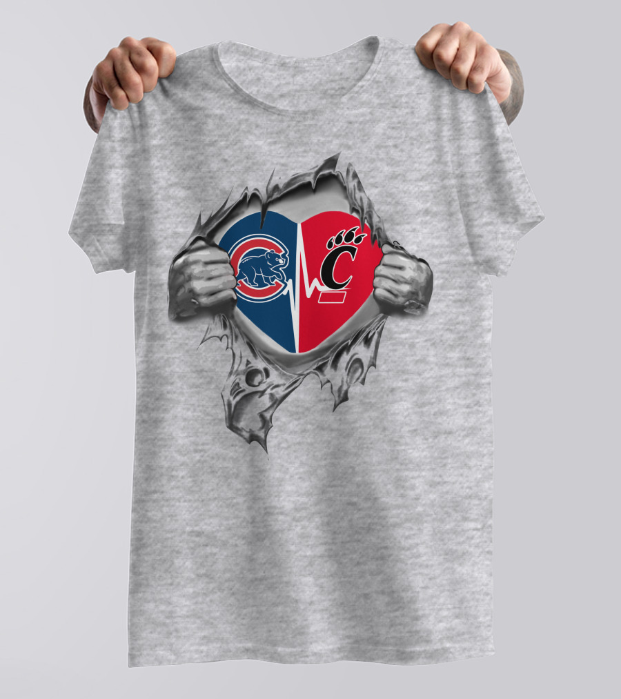 Cubs Bearcats Heartbeat T-Shirt