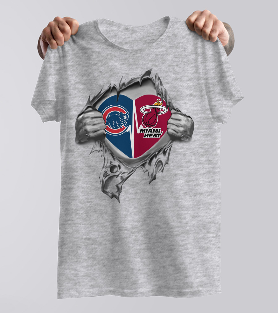 Cubs Miami Heat It's In My Heart T-Shirt