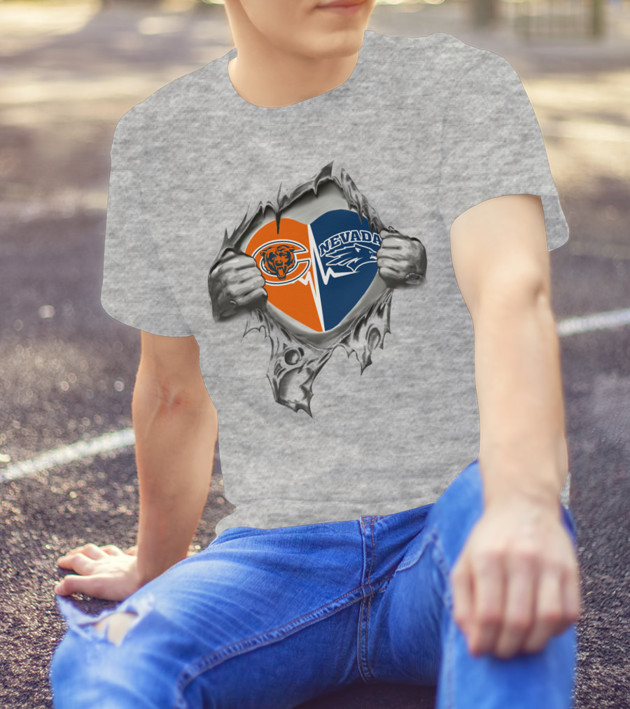 Bears Nevada Heart Split T-Shirt
