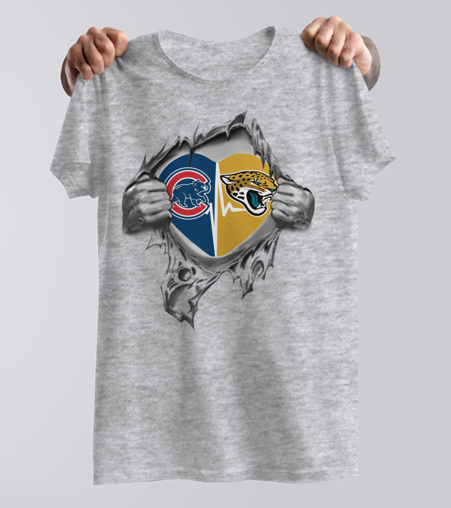 Cubs Jaguars Heart Integrated T-Shirt