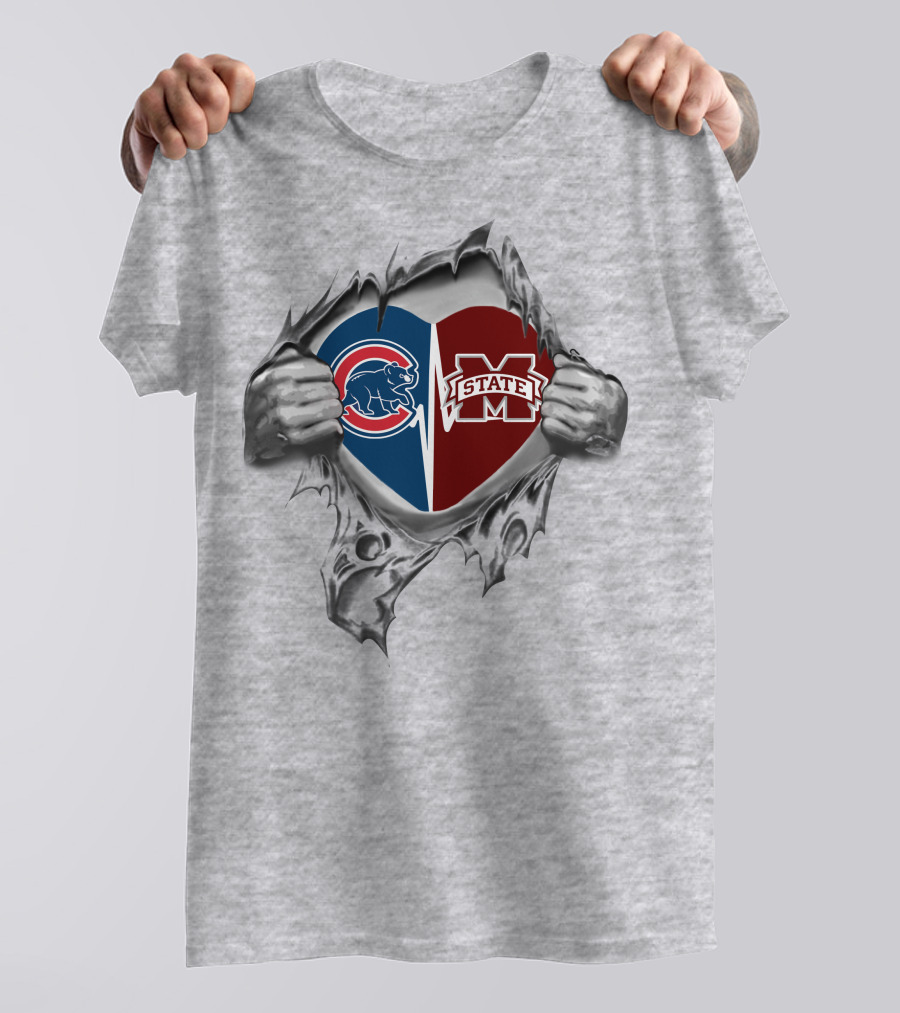 Cubs MS State Heart T-Shirt