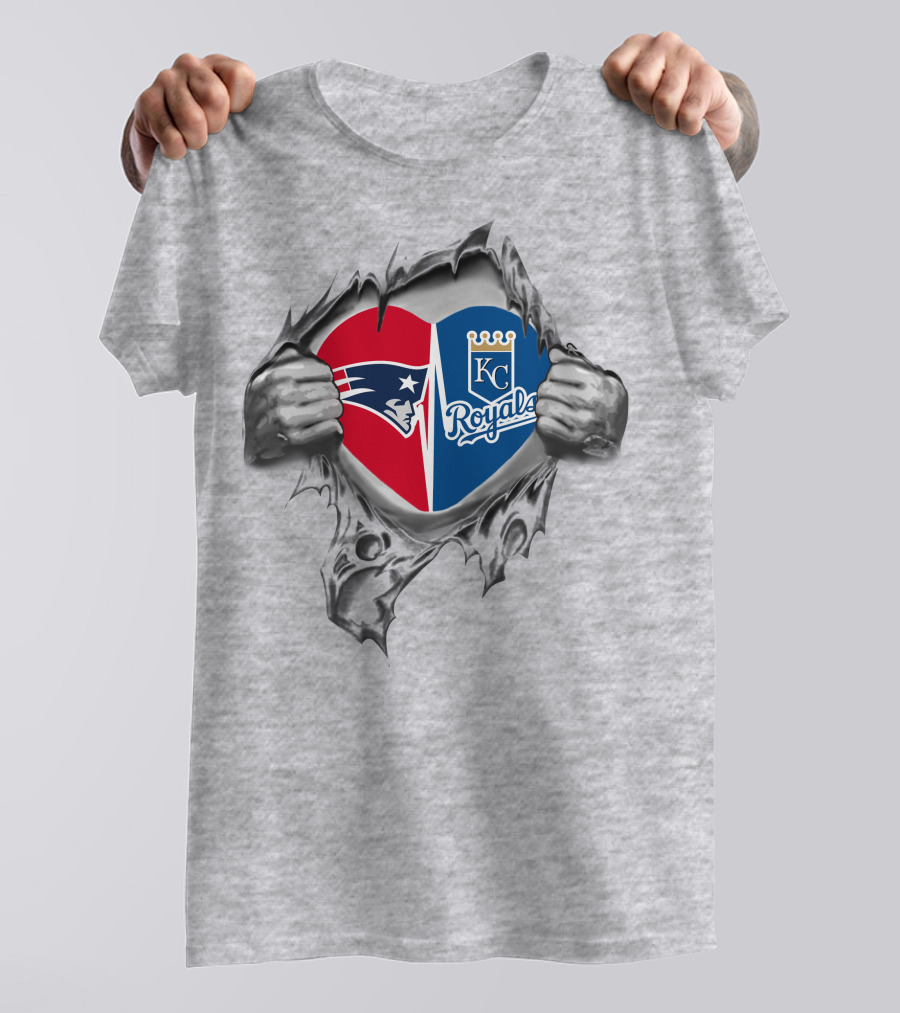 Patriots Royals KC Heart Fan Loyalty T-Shirt