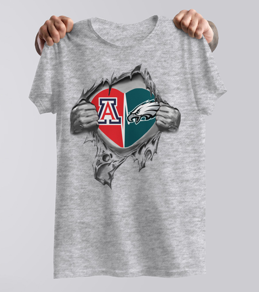 Eagles Arizona Heart University Logo Passion T-Shirt