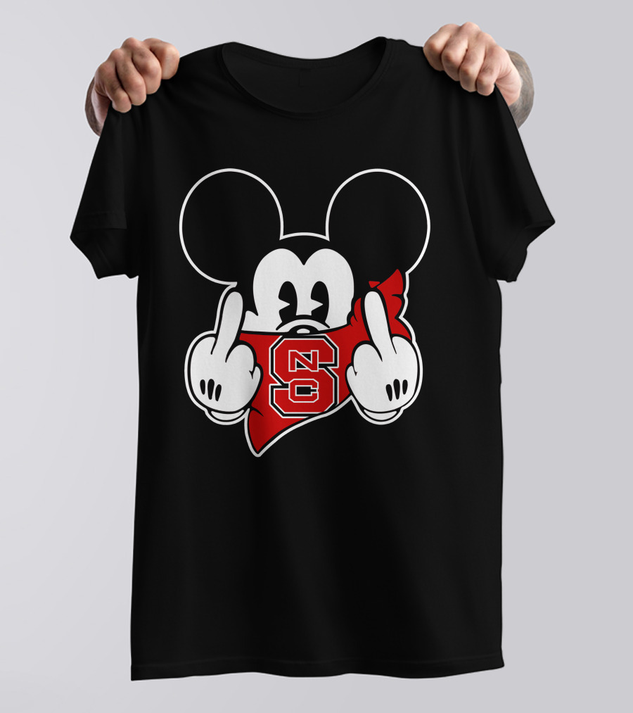 NC State Wolfpack Mickey Mouse Gesture T-Shirt