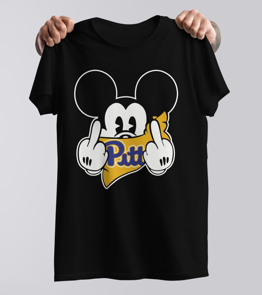 Pitt Panthers Mickey Gesture T-Shirt