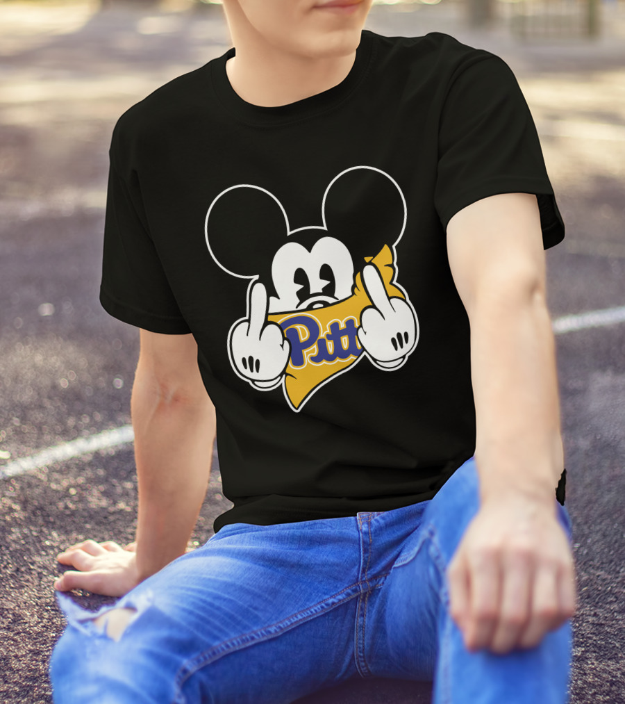Pitt Panthers Mickey Gesture T-Shirt