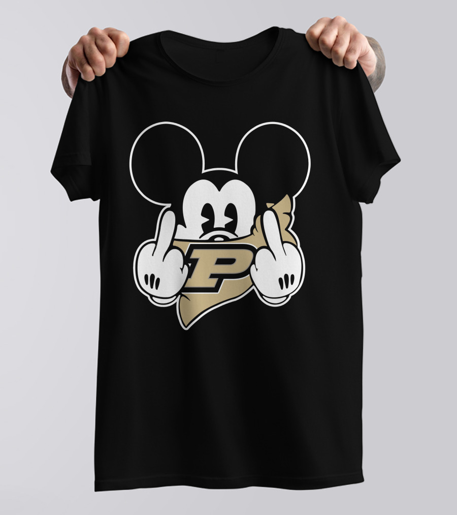 Purdue Boilermakers Mickey Middle Finger T-Shirt