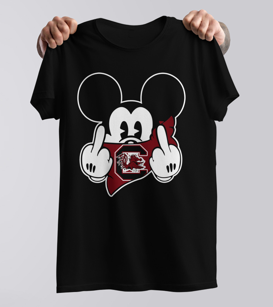 South Carolina Gamecocks Disney Mickey Context T-Shirt