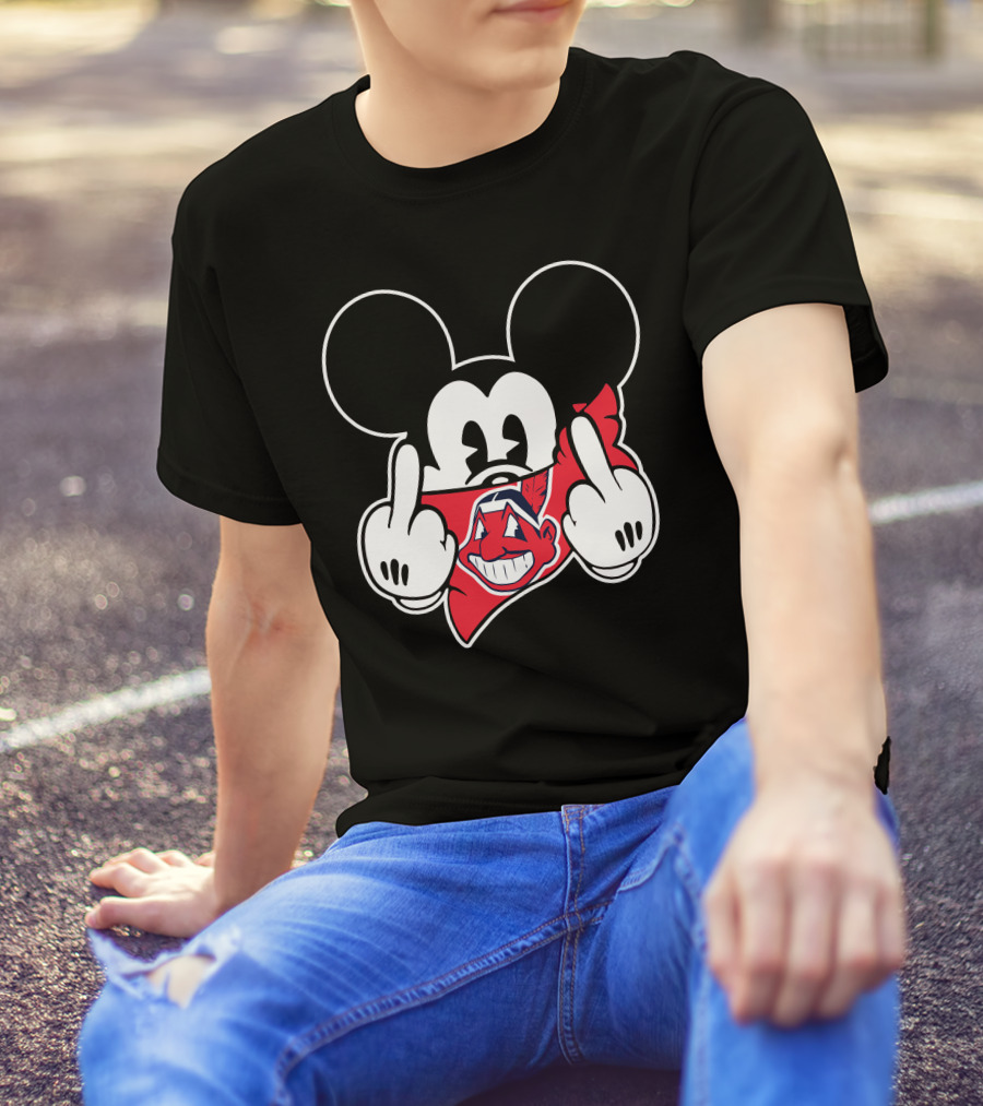 Mickey Cleveland Face Bandana Icon Crossover T-Shirt