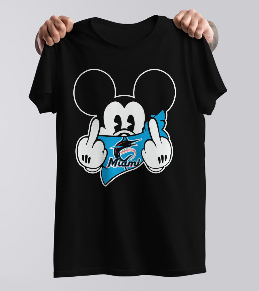 Miami Marlins Mickey Baseball T-Shirt