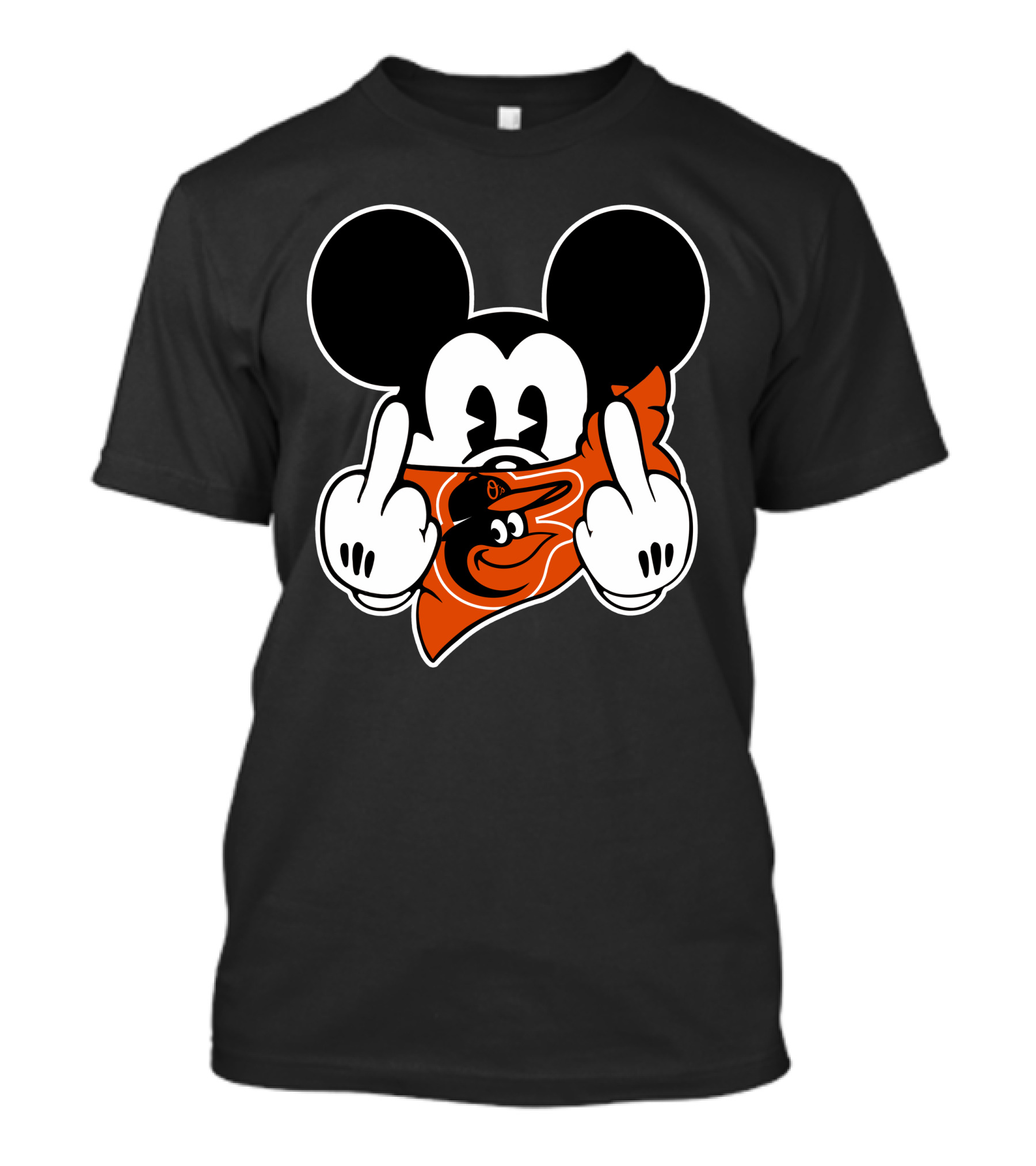 Orioles Mickey Middle Finger Bandana T-Shirt
