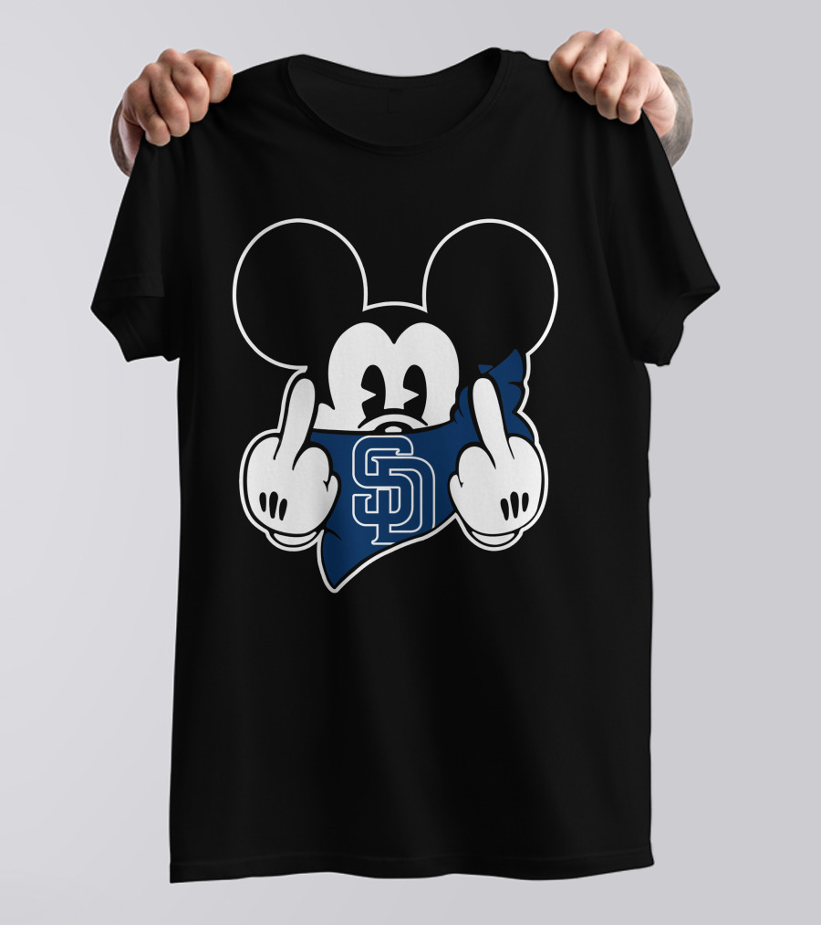SD Padres Mickey Gesture T-Shirt