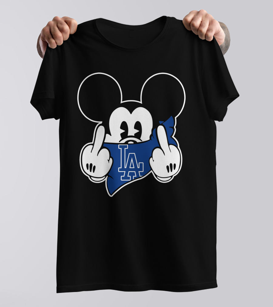 Dodgers Mickey LA Bandana Gesture T-Shirt