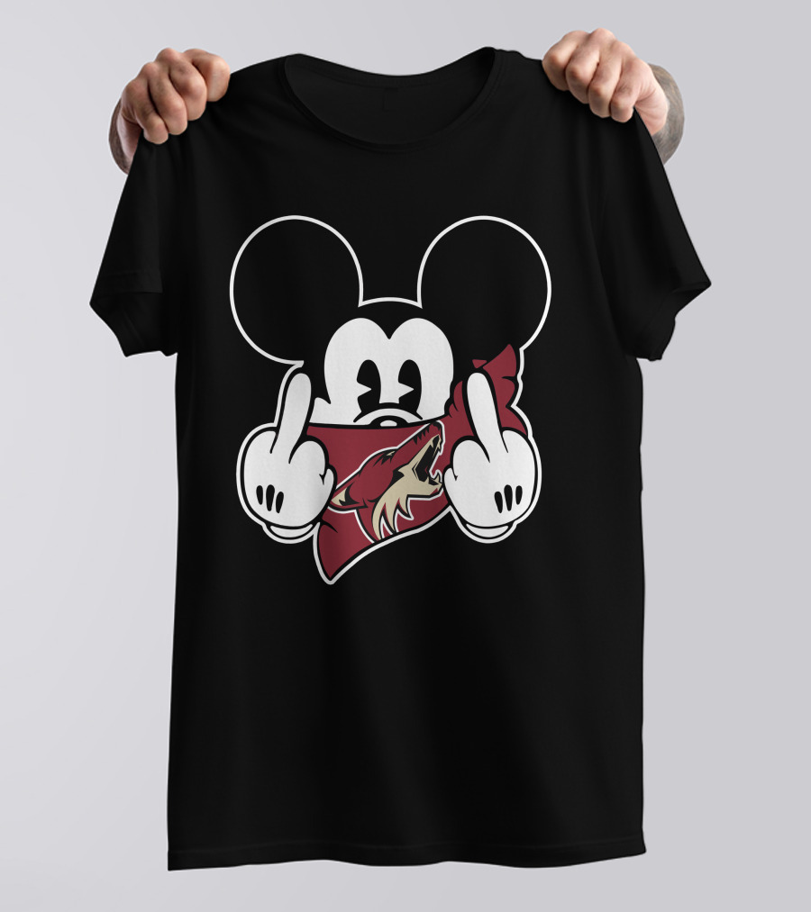 Coyotes Mickey Mouse Gesture T-Shirt